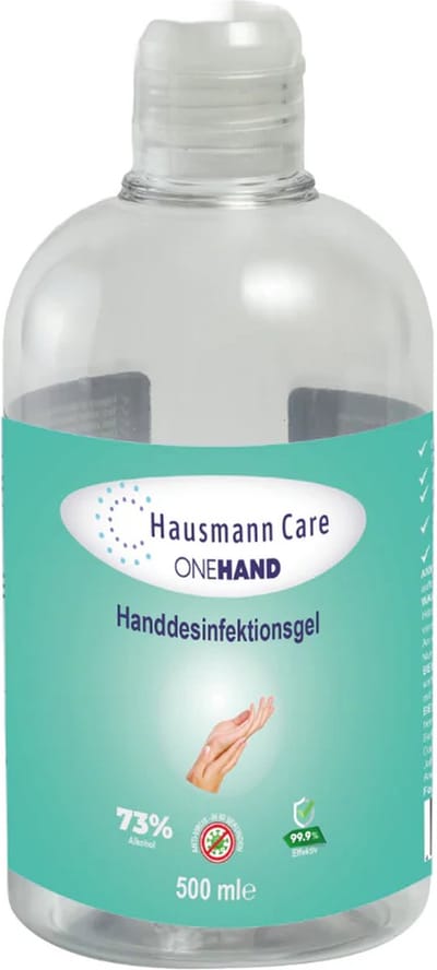 Beschermengel-Handdesinfectiegel-%73 Alcohol-Anti-virus in 60 seconden-%99,9 Effectief-One hand-Hausmann Care