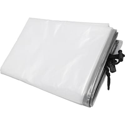 Winter Plantenfolie Cover Regenbestendig Voorkomt Bevriezing Transparante PE Plantenbeschermhoes voor Buiten 140x200cm 55.1x78.7in 140x200cm/55.1x78.7in white