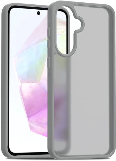 Multimedia & Accessoires Frosted Harde TPU Back Cover Case Hoesje geschikt voor Samsung Galaxy A56 5G/ Samsung Galaxy A36 5G – Grijs – Siliconen - Harde Plastic – Harde Case