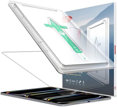 Rosso Screenprotector Geschikt voor iPad Pro 11 (2024/2025) | 9H Tempered Glass | Gehard Glas | Beschermglas | Glasplaatje | Case Friendly | Met Installatietray | Eenvoudige montage