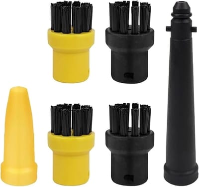 Stoomreiniger Accessoires - Reinigingsborstels Mondstukken - Dieptereiniging Huis - Hittebestendig ABS Nylon - 12 x 5 x 5 cm
