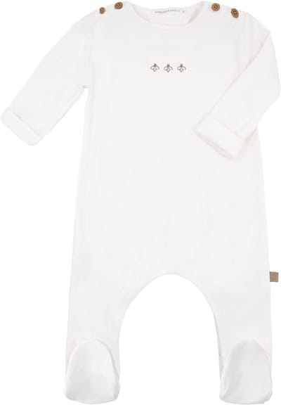 Bamboom Jumpsuit Met Voetjes Bees - Cream - 1 M