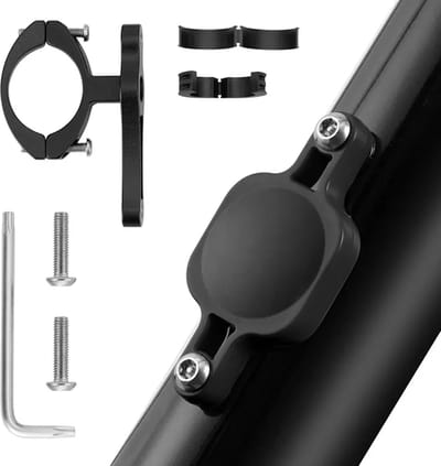 MaxiQualis® AirTag Fietshouder - AirTag Bidonhouder Montage - AirTag Hoesje (zwart)