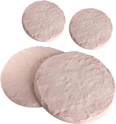 Stapstenen Set - Pad Aanleg - Tuin Decoratie - Natuursteen Look - 4 Stuks - Grijs