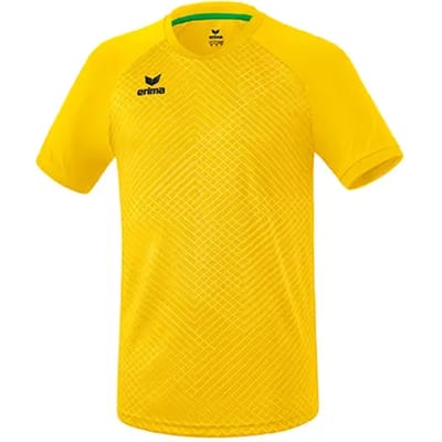 Erima Madrid Shirt Korte Mouw Kinderen - Geel | Maat: 140