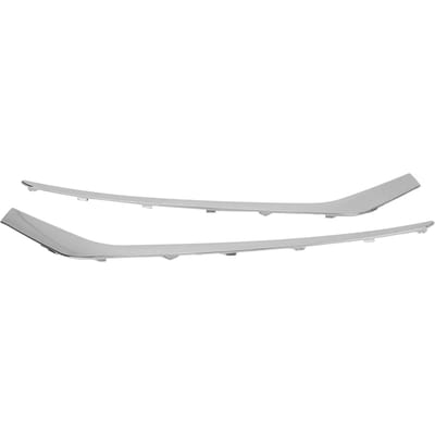 1 Paar Voorbumper Onderste Mistlamp Sierlijst 86551?E6700 Links Rechts Chroom Onderste Sierlijst Stap white