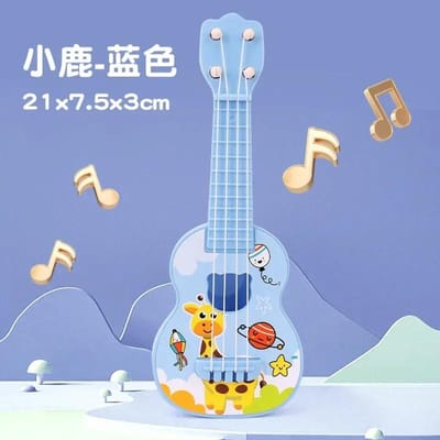 Mini Gitaarinstrument Kan Muziek Afspelen Simulatie Speelgoed Ukulele Kindergitaar Speelgoed Meisje Jongen Beginners Verjaardagscadeau