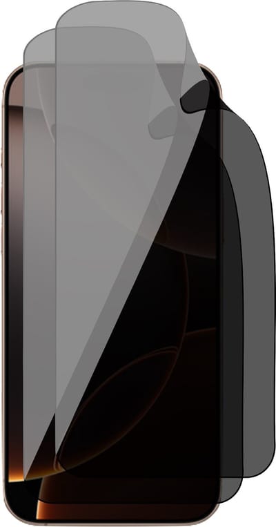 Privacy Screenprotector geschikt voor iPhone 16 Pro - 2x FlexGuard Screen Protector