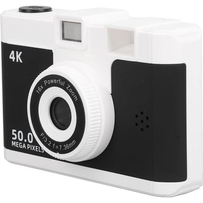 Digitale Camera 1080P 50MP HD Dubbele Lens Draadloos 16x Digitale Zoom Anti Shake Compact Camera met MP3 zwart