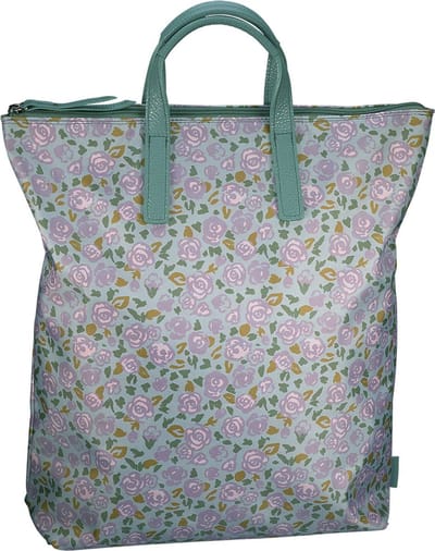 JOST Rugzak Schoudertas met laptopvak Flora XChange Bag Roses Veelkleurig