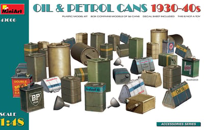 MiniArt Modelbouwpakket Militaire voertuigen - 49006 Oil - Petrol Cans 1930-40s Plastic - 1:48 - Modelbouw