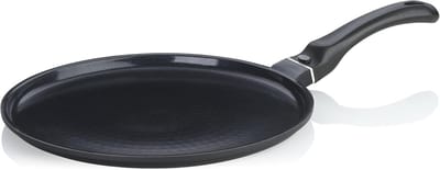 Pannenkoekenpan - Crêpe pan - Gelijkmatig bakken - PFAS vrije coating - 28 cm - Zwart
