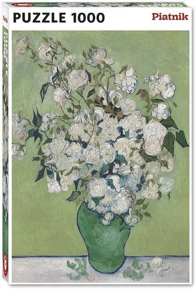 Puzzle 1000 Van Gogh, Wazon z różami - Puzzel 1000 Van Gogh, Vaas met rozen