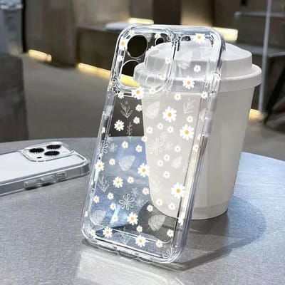 Trendy Bloemblaadjes Transparante Hoes voor Samsung Galaxy A57 5G S26 Edge S25 FE S26 Ultra Plus A56 A55 A36 A26 A16 A07 TPU Cover Samsung S26 Plus