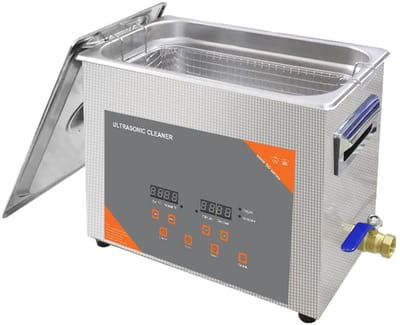Ultrasoon reiniger - Digitale reiniger - Onderdelen reinigen - Verwarmen tegelijk - 6L inhoud - Zilver