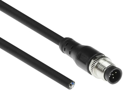ACT Industrial 5,00 meter Sensor kabel M12A 5-polig male naar open end, Superflex Xtreme TPE kabel, afgeschermd
