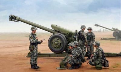 Trumpeter 1:35 PLA PL96 122mm Houwitser Plastic Modelbouwpakket – Gedetailleerd Militaire Diorama – Schaalmodel voor Hobbyisten (TR02330)
