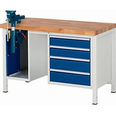 Werkbank Serie 8185, B 1250 x D 700 x H 840 mm