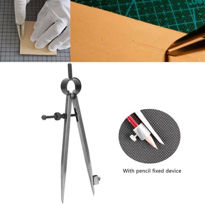 Dailygoods- Wing Divider Nauwkeurig - Koolstofstaal - Lichtgewicht - Compact - Eenvoudige Bediening - Geschikt voor Geometrie - Tekenkompas