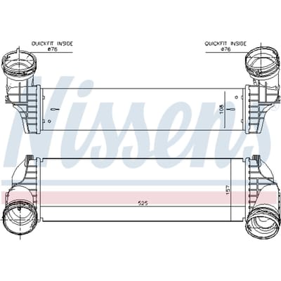 Intercooler NISSENS 96364