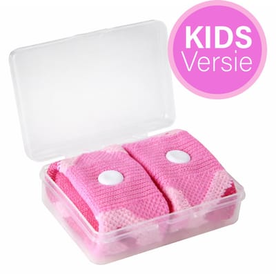 Kinderen Anti Misselijkheid Bandjes 2 stuks - Zeeziekte - Reisziekte - Anti Wagenziekte - Polsbandje - Camouflage Roze