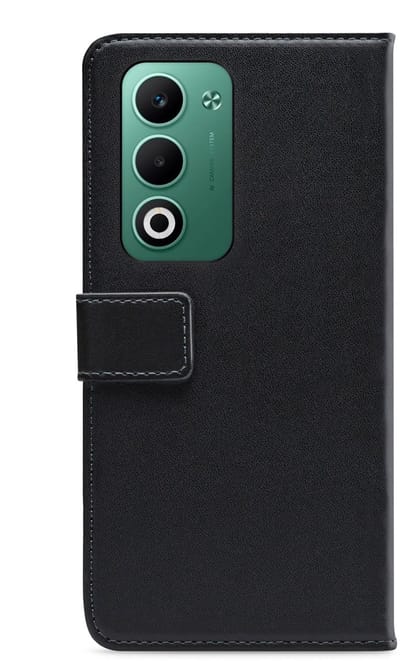 Mobilize Telefoonhoesje geschikt voor OPPO A5 (2025) Hoesje | Mobilize Classic Gelly Wallet Bookcase Portemonnee | Pasjeshouder voor 2 Pasjes | Telefoonhoesje voor Pinpas / OV Kaart / Rijbewijs - Zwart