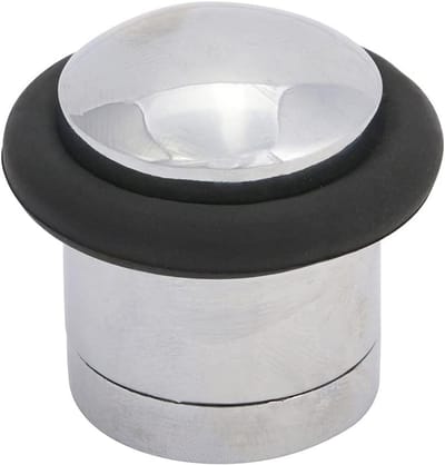 Cilinder Deurstop Gepolijst Chroom Vloermontage Verborgen Bevestiging 41mm