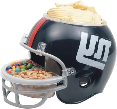 Snack Helm - Voetbal Helm - Sport kijken - Officiële licentie - 10 cm hoog - Zwart