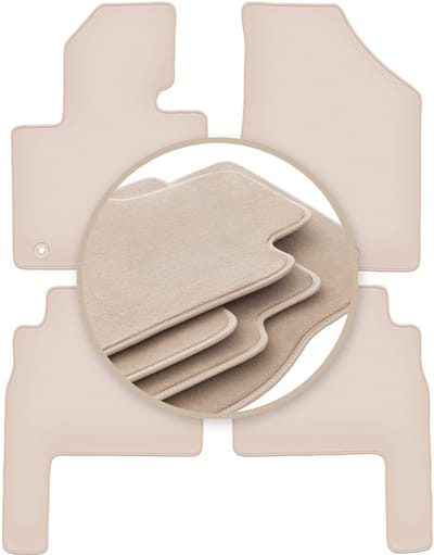 PREMIUM beige vloermatten voor: Kia Sorento II SUV 2009-2015