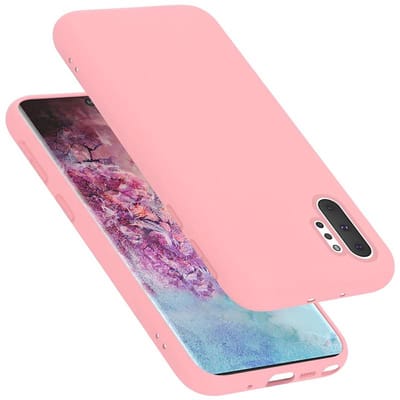 Cadorabo Hoesje geschikt voor Samsung Galaxy NOTE 10 PLUS in LIQUID ROZE - Beschermhoes gemaakt van flexibel TPU silicone Case Cover