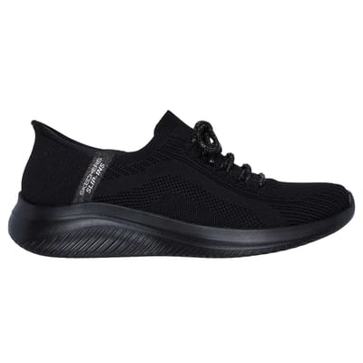Skechers Dames Ultra Flex 3.0 Platte Sneakers (Zwart)
