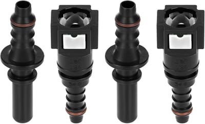 2 Stuks 7.9mm tot 8mm Brandstofslang Aansluitingen, Nylon Slangconnectoren, Snelle Koppeling voor Motoren en Tuinmachines