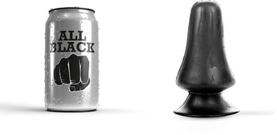 All Black Buttplug 12 cm - zwart