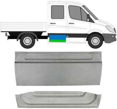 Reparatie plaatwerk achterste deuren voor Mercedes Sprinter 2006-2018