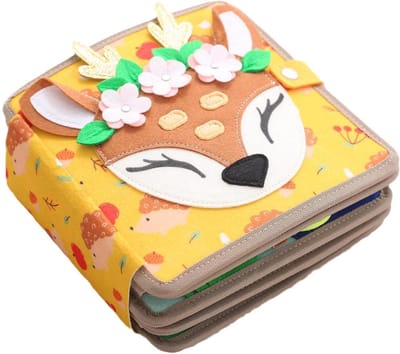 Kiddel XL Busy Board Hert – Montessori Speelgoed & Activiteitenboek – Educatief Speelgoed voor Peuters – Sensorisch & Motorisch Spel – Vanaf 2 Jaar