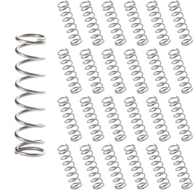 Compressieveren Set - Mini Spiraalveren - Reparatie en DIY - Roestvrij Staal - 25 stuks 1x9x35mm - Zilver