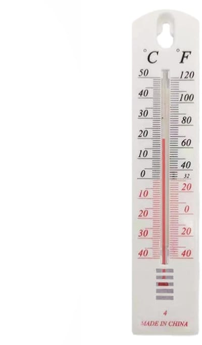 Temperatuurmeter - Weerthermometer Binnen Buiten - Kassen Wonen Kantoor - Nauwkeurige Meting - 21.8 x 4.6 cm