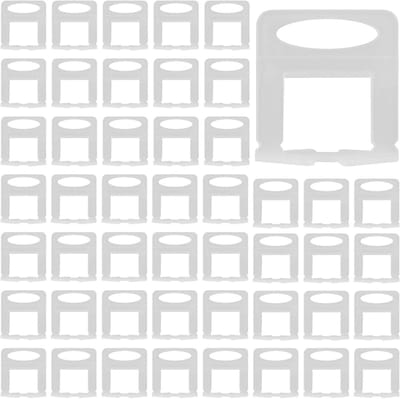 1000 Stuks 1mm Tegelnivelleersysteem Clips, Kunststof Tegelnivelleerspacer voor Professionele Tegelinstallatie op Vloer en Muur, Wit