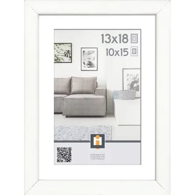 Fotolijst kliklijst Madrid 13x18 cm wit decoratie karton.