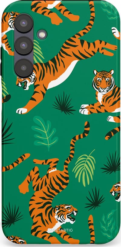 Casetastic Hoesje Geschikt voor Samsung A25 - Stijlvolle Beschermende Duo-layer Case - Oerwoudkracht