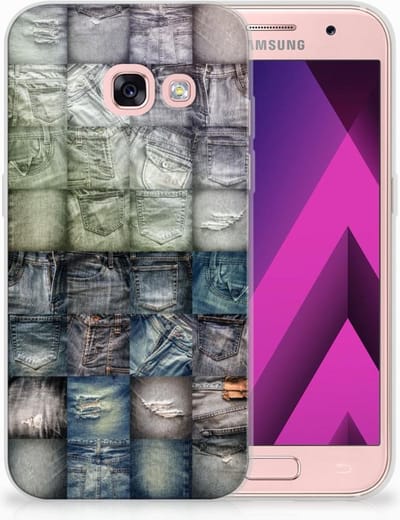 TPU Hoesje voor Silicone Back Cover Samsung Galaxy A3 2017 Spijkerbroeken