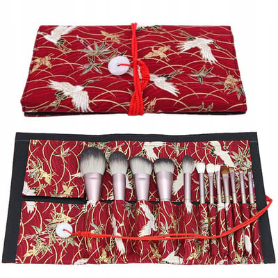 Frezarkowo - Make-up Kwasten Organizer - Roll-up - Katoenen Canvas - 13 Vakken