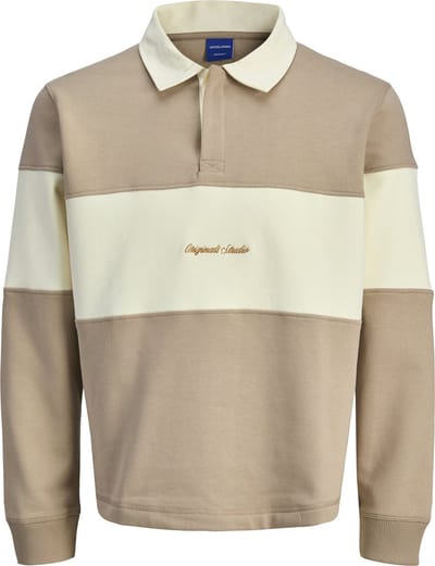 JACK&JONES - JORNORREBRO BLOCKING SWEAT POLO - Heren - Sweaters