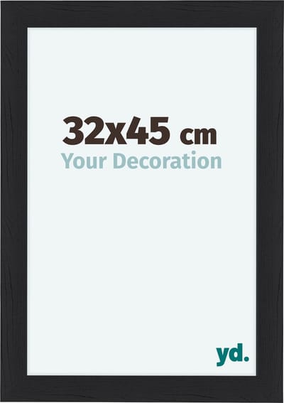 Your Decoration - Fotolijst 32x45 cm - MDF - Zwart Houtnerf - Como