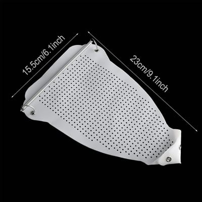 Strijkijzerzool Beschermer - Strijkijzerhoes Anti-aanbak - Kleding Strijken - PTFE Anti-aanbaklaag - 23x15.5 cm - Grijs