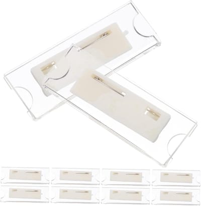 Identiteitsbadgehouders - Naamkaartjes Houders - Werk Identificatie - Transparant Ontwerp - 6 x 2 x 0.8 cm - Zoals afgebeeld
