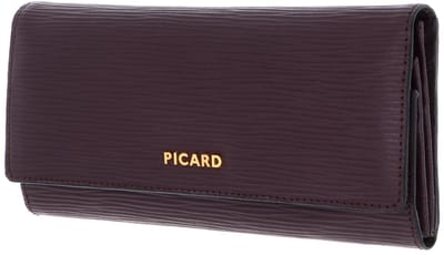 PICARD Leren portemonnee Calais 1 Flap Wallet Vino paars