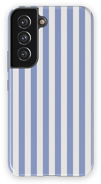 DripCase Gestreept Hoesje Samsung Galaxy S22 | Backcover met Mag | Stripes Motief | Trendy Case Samsung Galaxy S22 met Strepen Ocean Lane
