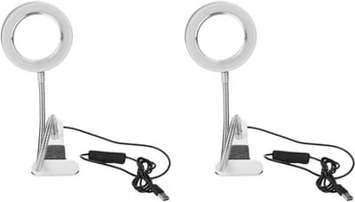 Vergrootglas Lamp - Tafel Lamp - Gedetailleerd Werk - 8X Vergroting - 198 cm - Zilver