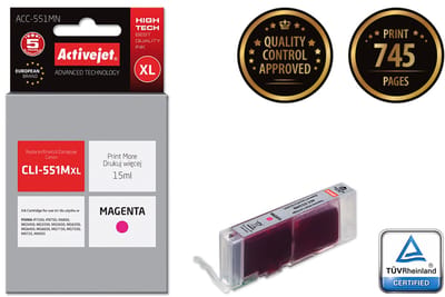 Originele inkt cartridge Activejet ACC-551MN Magenta